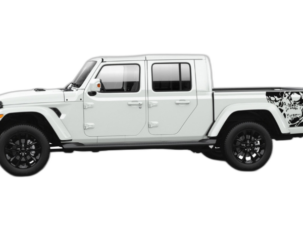 Side back skulls graphics decals compatible with Jeep Gladiator JT