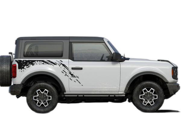 Side Back Splash Decals Graphics for Ford Bronco 2 Doors