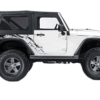 Side back splash decals graphics compatible with Jeep Wrangler JK 2 doors