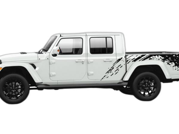 Side back splash graphics decals compatible with Jeep Gladiator JT