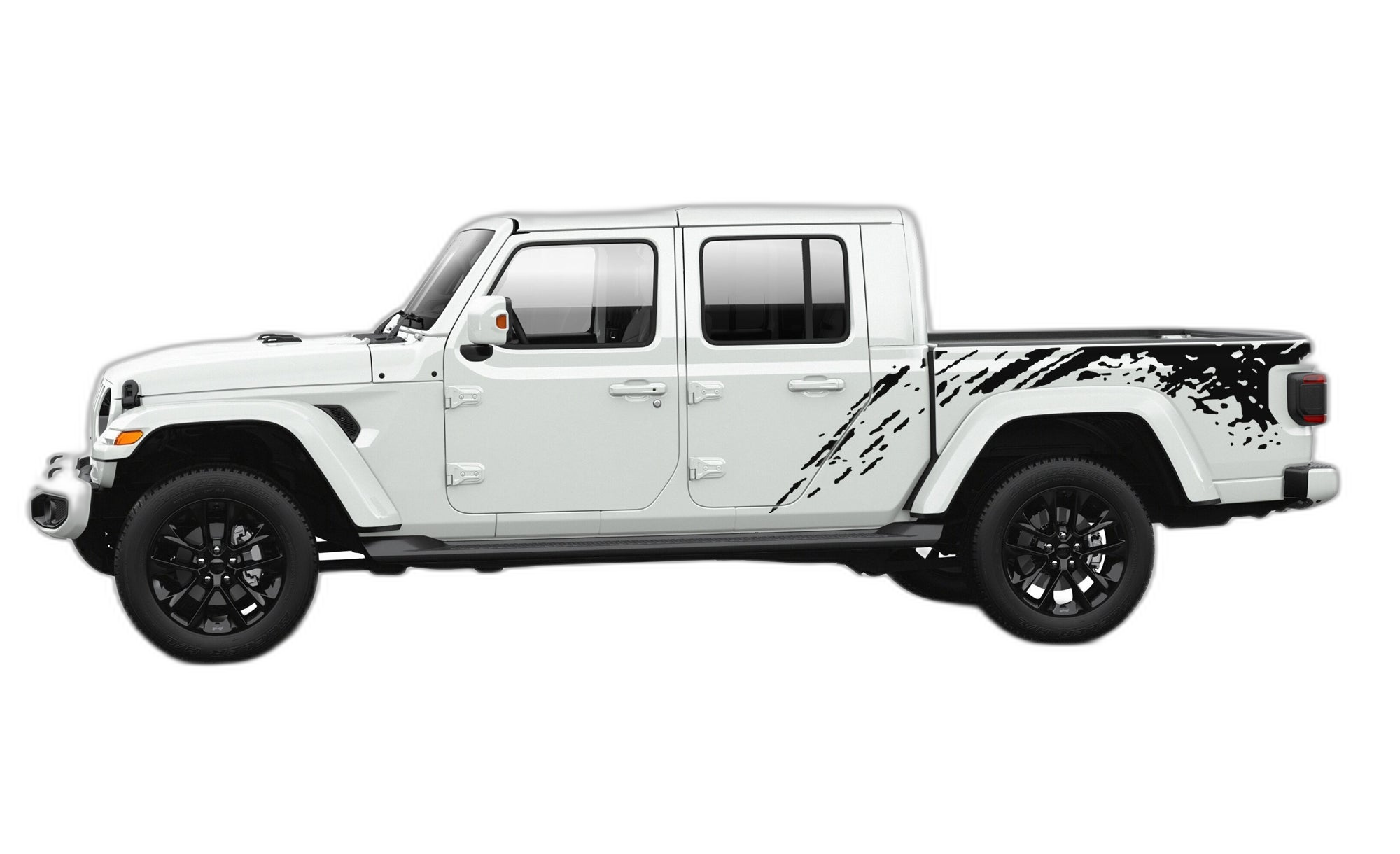 Side back splash graphics decals compatible with Jeep Gladiator JT