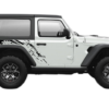 Side back splash graphics decals compatible with Jeep Wrangler JL 2 doors