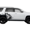 Side back wild bull graphics decals compatible with Chevrolet Tahoe 2015-2020