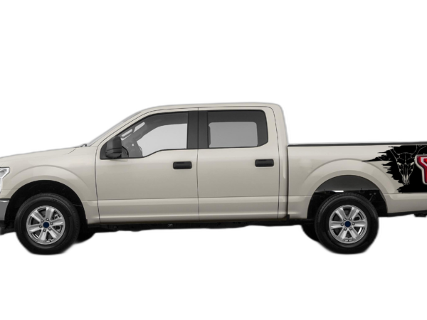 Side Bed Goat Skull Decals Graphics for Ford F150 2015-2020