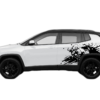 Side bull splash decals graphics compatible with Jeep Compass 2018 - 2025