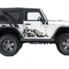 Side bull splash decals graphics compatible with Jeep Wrangler JK 2 doors