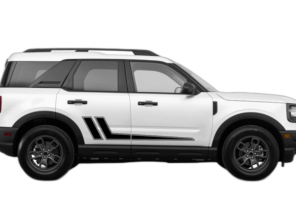 Side direction stripes graphics decals compatible with Ford Bronco Sport