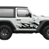 Side door mud splash graphics decals compatible with Jeep Wrangler JL 2 doors