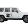 Side Door Wave Decals Graphics for Jeep Wrangler JK