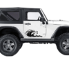 Side Door Wave Decals Graphics for Jeep Wrangler JK 2 Doors