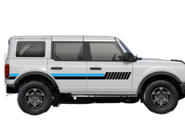 Side Hash Lines Stripes Graphics for Ford Bronco