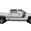 Side line mountain stripes decals graphics compatible with Chevrolet Silverado 2014-2018