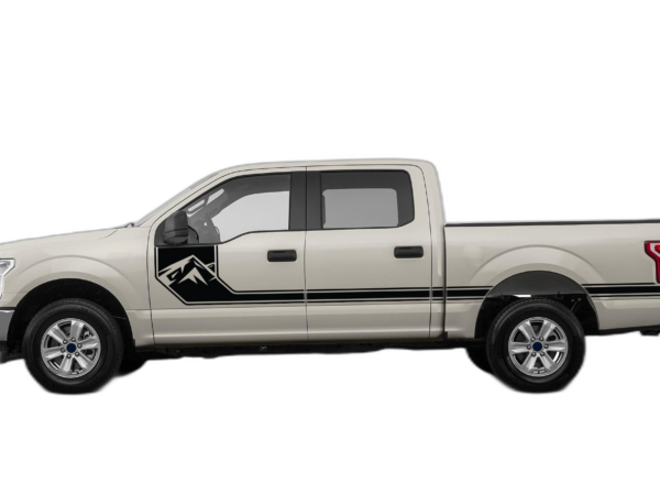 Side Line Mountain Stripes Decals Graphics for Ford F150 2015-2020