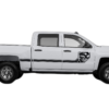 Side line nightmare stripes decals graphics compatible with Chevrolet Silverado 2014-2018