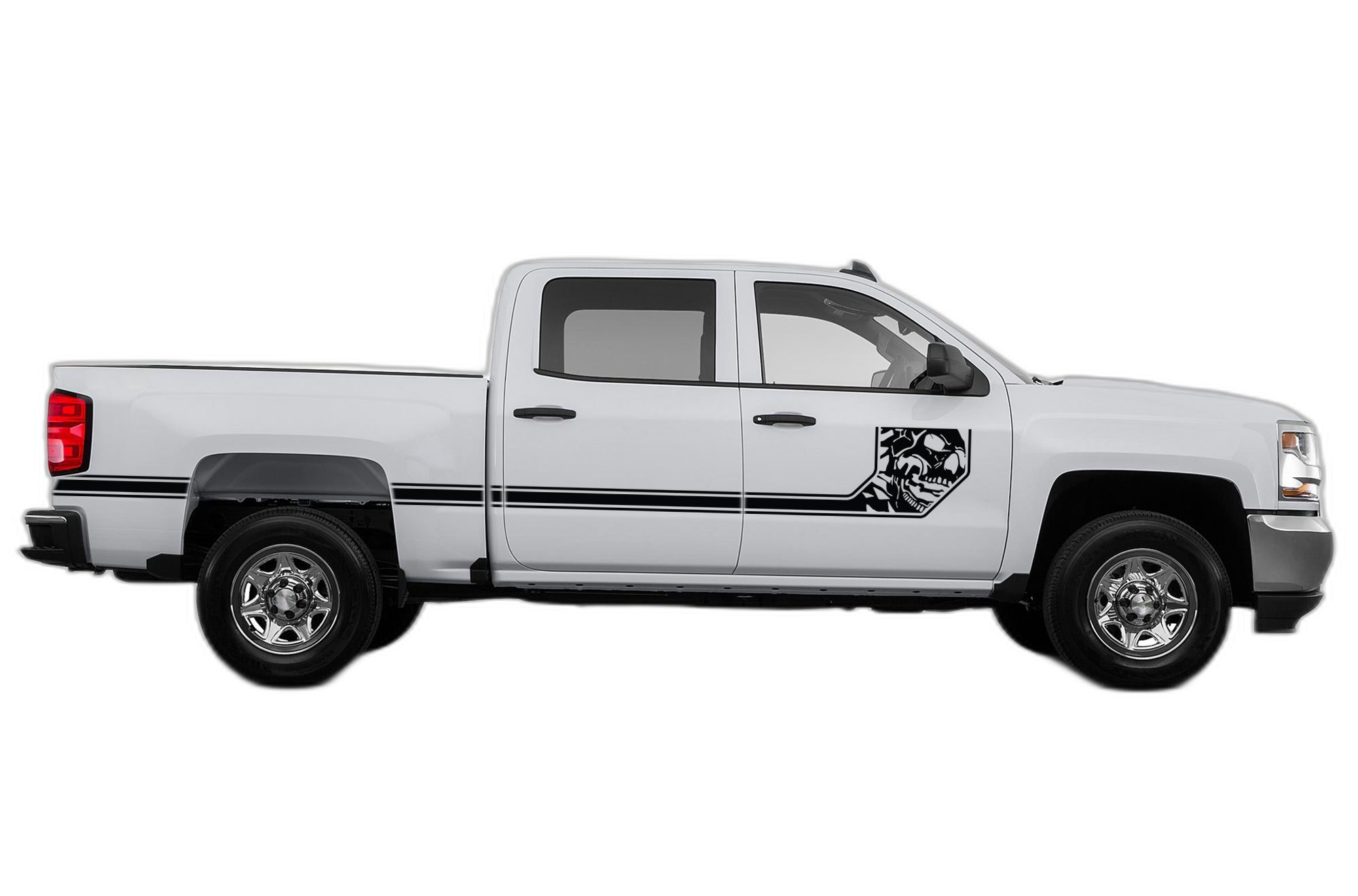 Side Line Nightmare Stripes Decals Graphics for Chevrolet Silverado 2014-2018