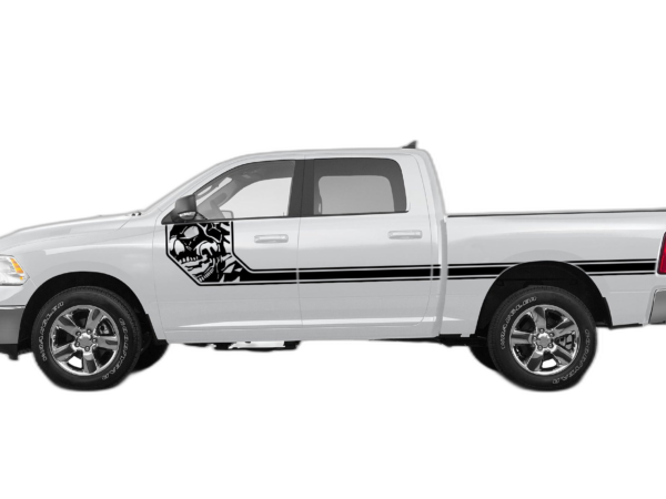Side Line Nightmare Stripes Decals Graphics for Dodge Ram 2009-2018