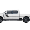Side line nightmare stripes decals graphics compatible with Ford F250