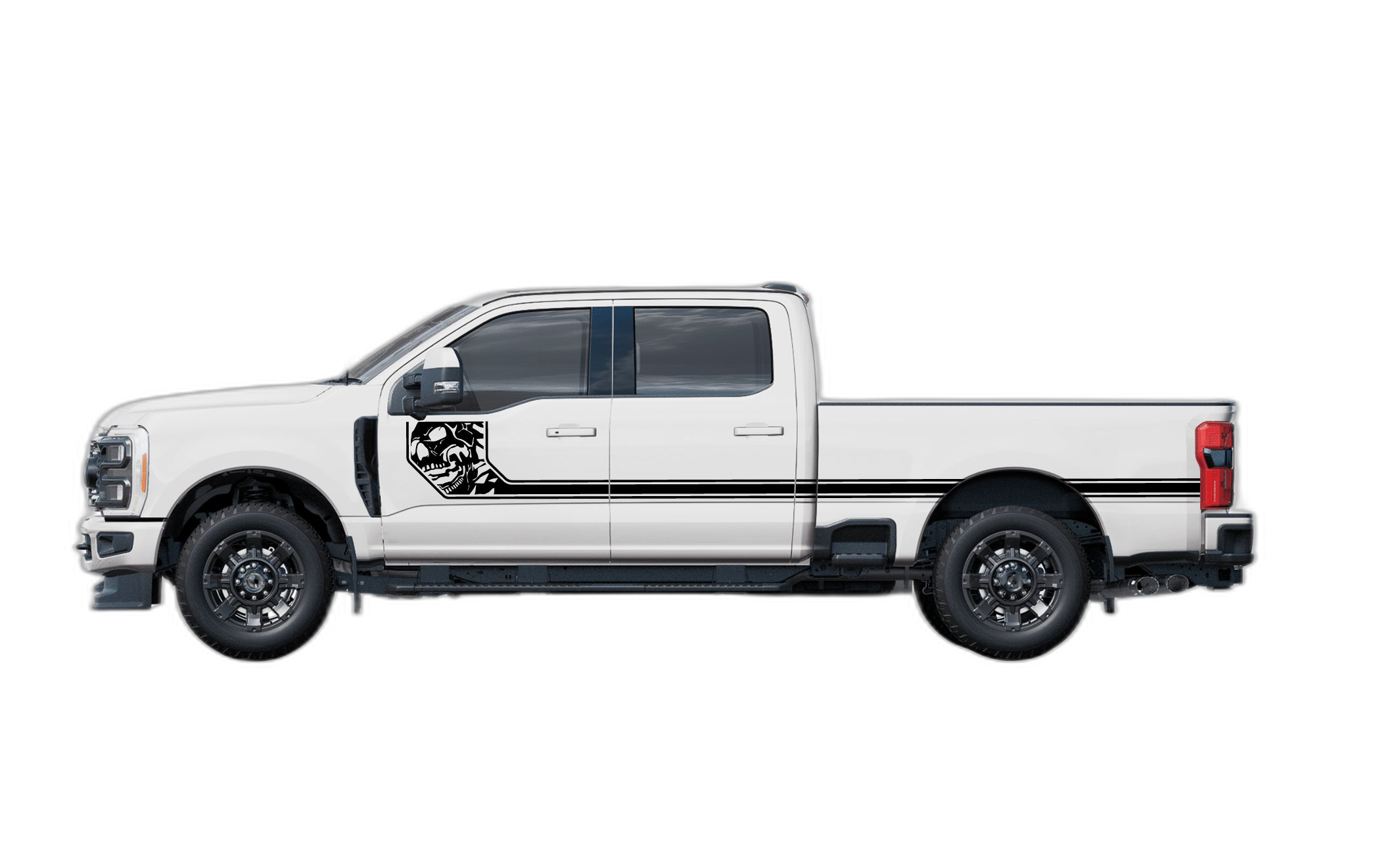 Side Line Nightmare Stripes Decals Graphics for Ford F250