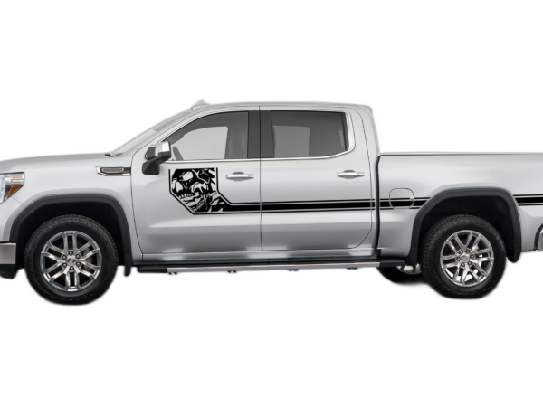 Side Line Nightmare Stripes Decals Graphics for GMC Sierra