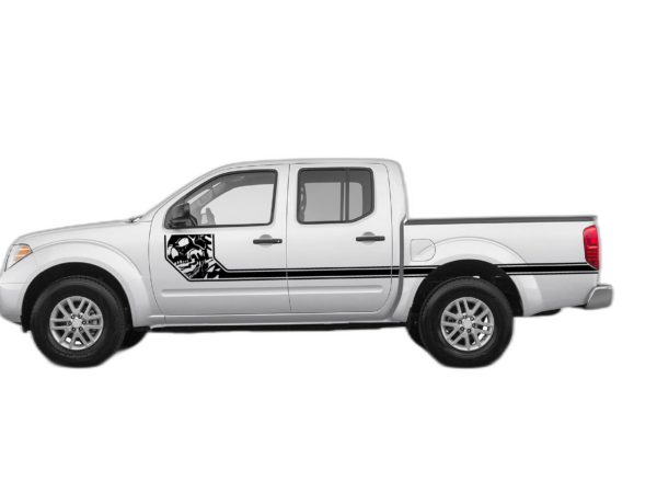 Side line nightmare stripes decals graphics compatible with Nissan Frontier 2005-2021