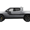 Side line nightmare stripes decals graphics compatible with Rivian R1T