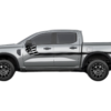 Side line US flag decals and graphics compatible with Ford Ranger