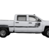 Side line US flag stripes decals graphics compatible with Chevrolet Silverado 2014-2018