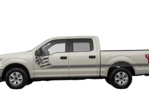 Side Line US Flag Stripes Decals Graphics for Ford F150 2015-2020