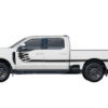 Side line US flag stripes decals graphics compatible with Ford F250