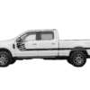 Side line US flag stripes decals graphics compatible with Ford F250 2017-2022