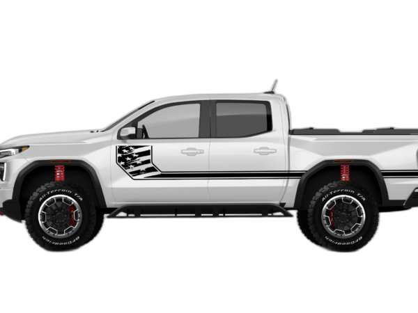 Side Line US Flag Stripes Decals Graphics for GMC Canyon