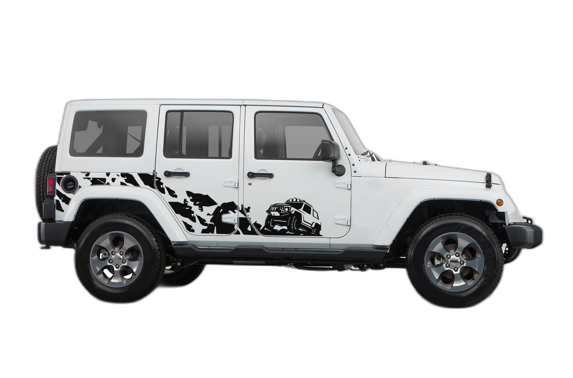 Side Off-road Climb Decals Graphics for Jeep Wrangler JK