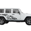Side rhino splash decals graphics compatible with Jeep Wrangler JK