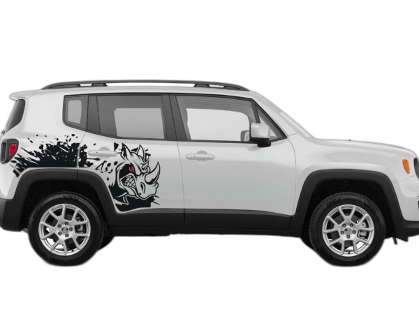 Side rhino splash graphics decals compatible with Jeep Renegade