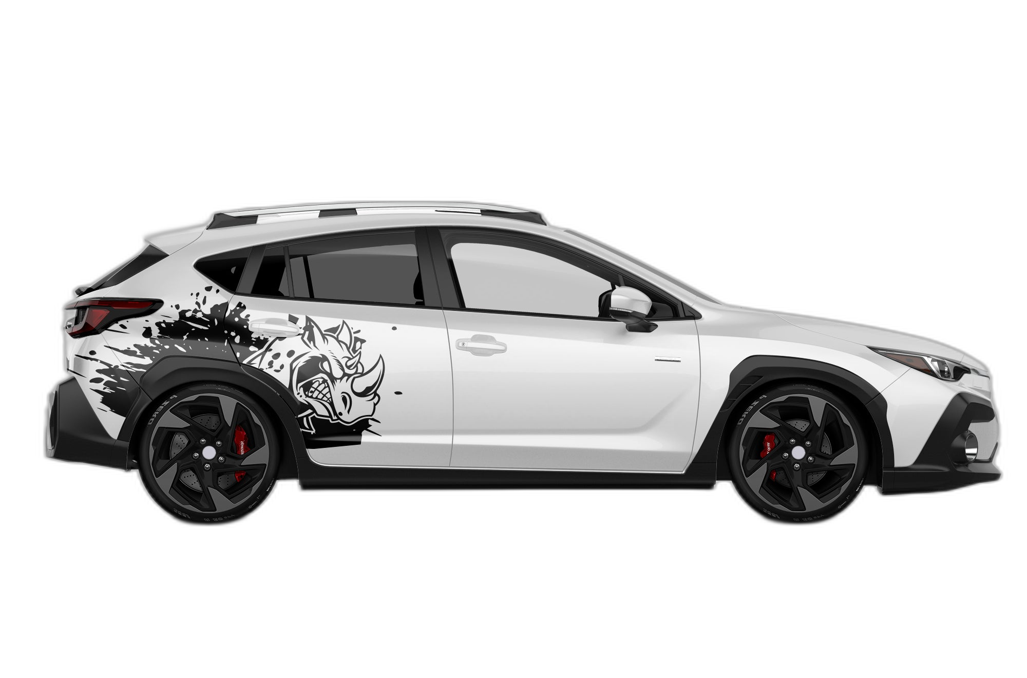 Side rhino splash graphics decals compatible with Subaru Crosstrek