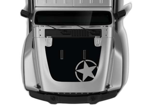 Side Star Style Hood Graphics for Wrangler JL