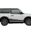 Side wildtrak style decals graphics compatible with Ford Bronco 2 doors