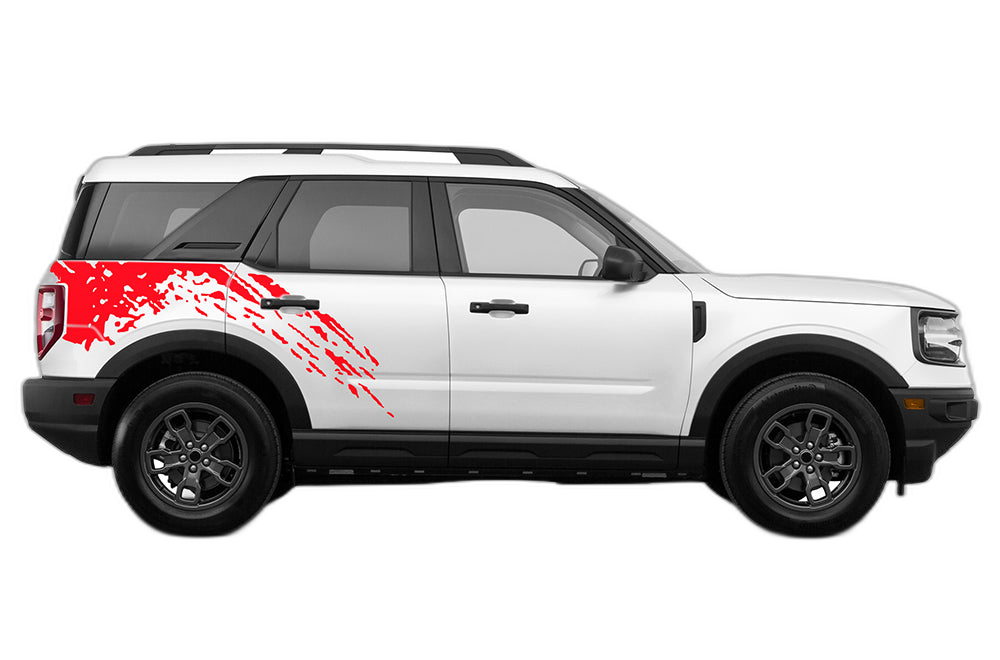 Side back splash graphics decals compatible with Ford Bronco Sport - Image 2