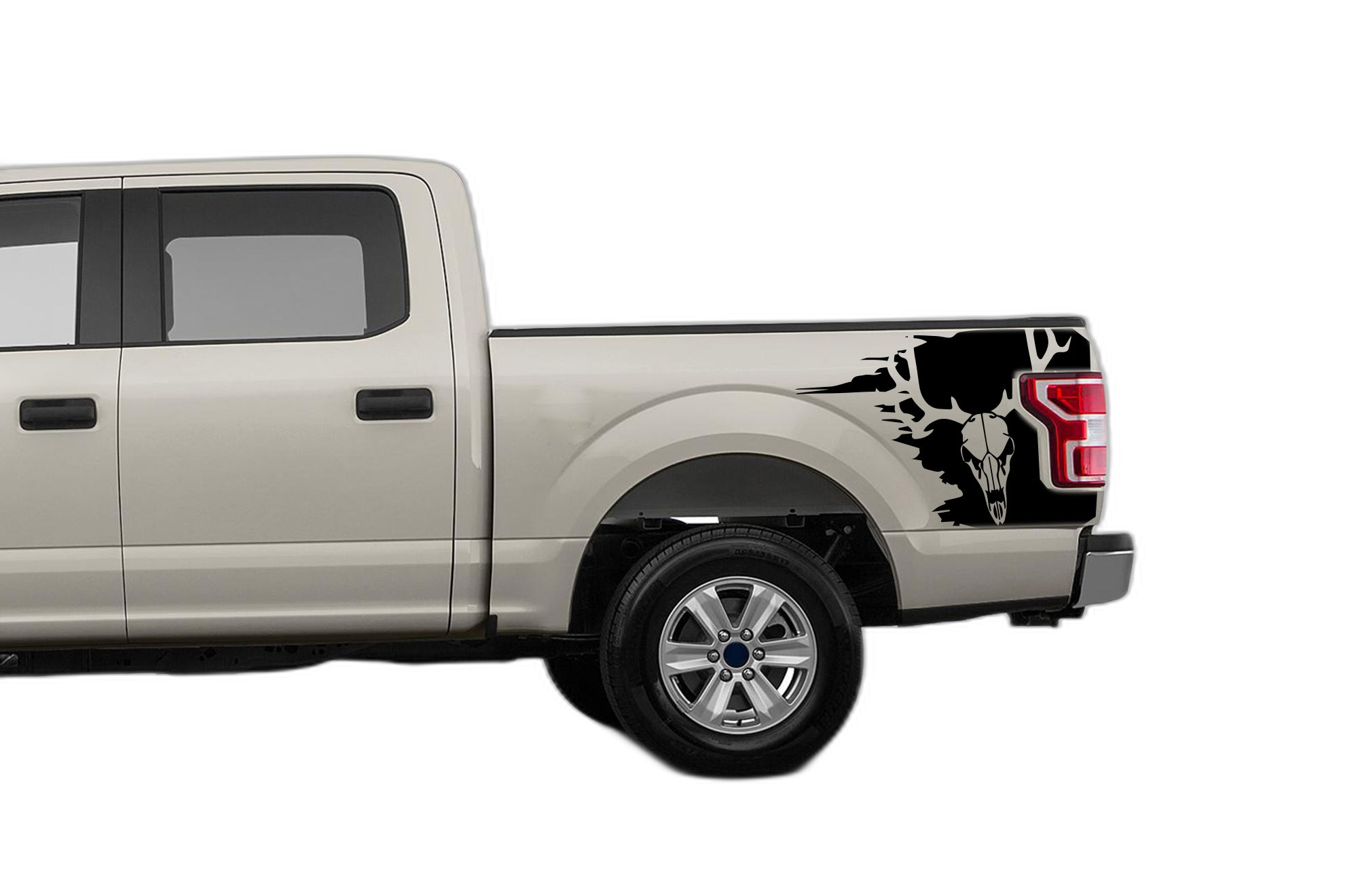 Side Bed Deer Skull Decals Graphics for Ford F150 2015-2020