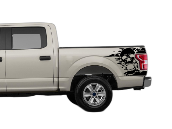 Side Bed Skull Decals Graphics for Ford F150 2015-2020