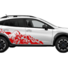 Side bull splash graphics decals compatible with Subaru Crosstrek 2018-2023