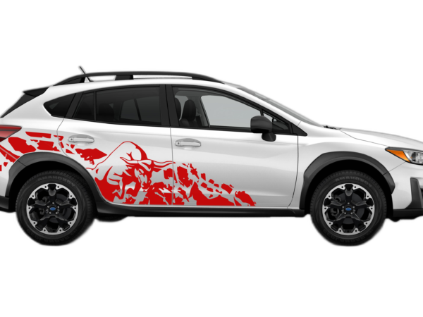 Side bull splash graphics decals compatible with Subaru Crosstrek 2018-2023