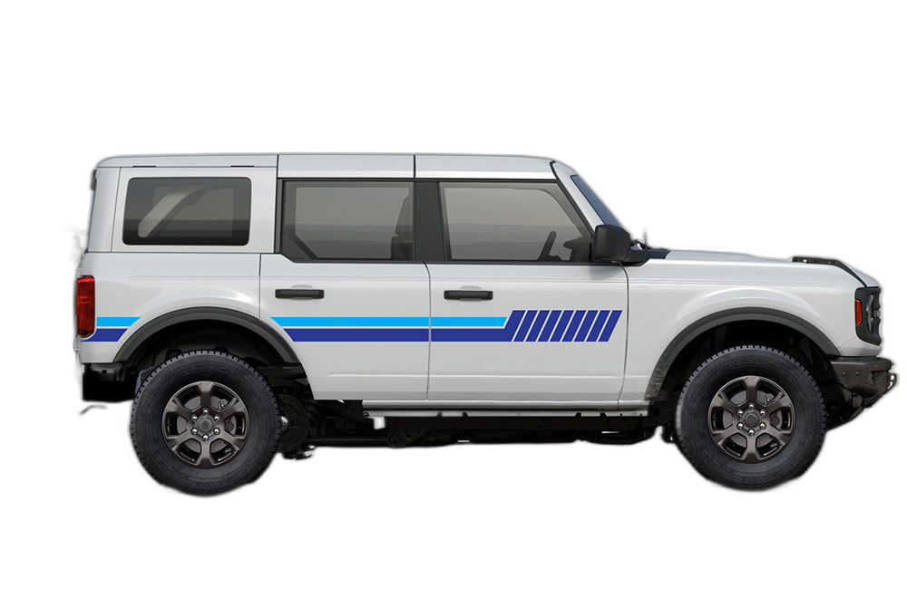 Side hash lines stripes graphics decals compatible with Ford Bronco - Image 6