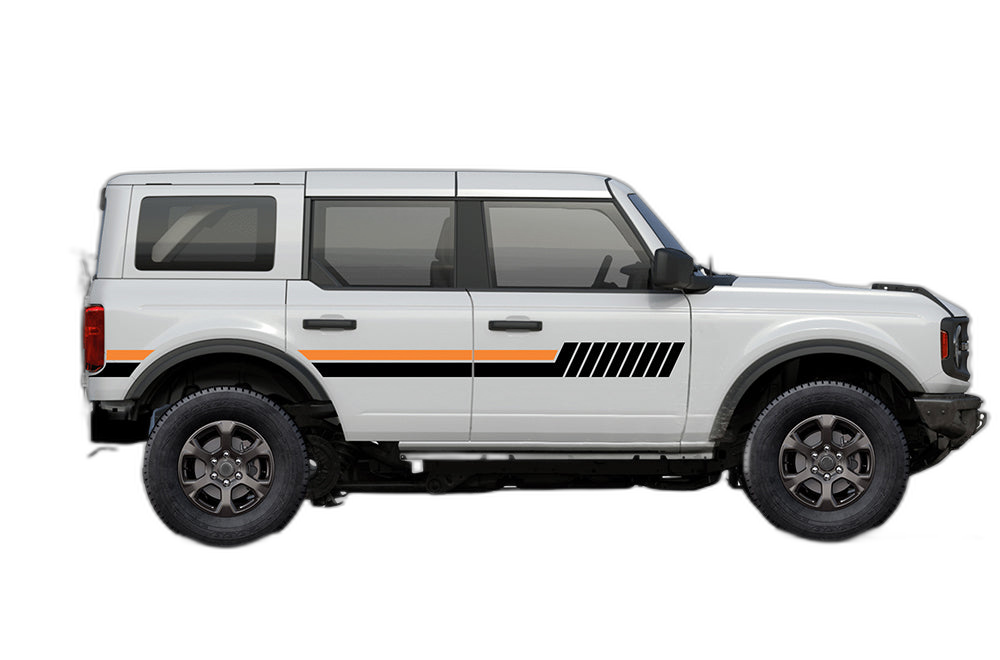 Side hash lines stripes graphics decals compatible with Ford Bronco - Image 8