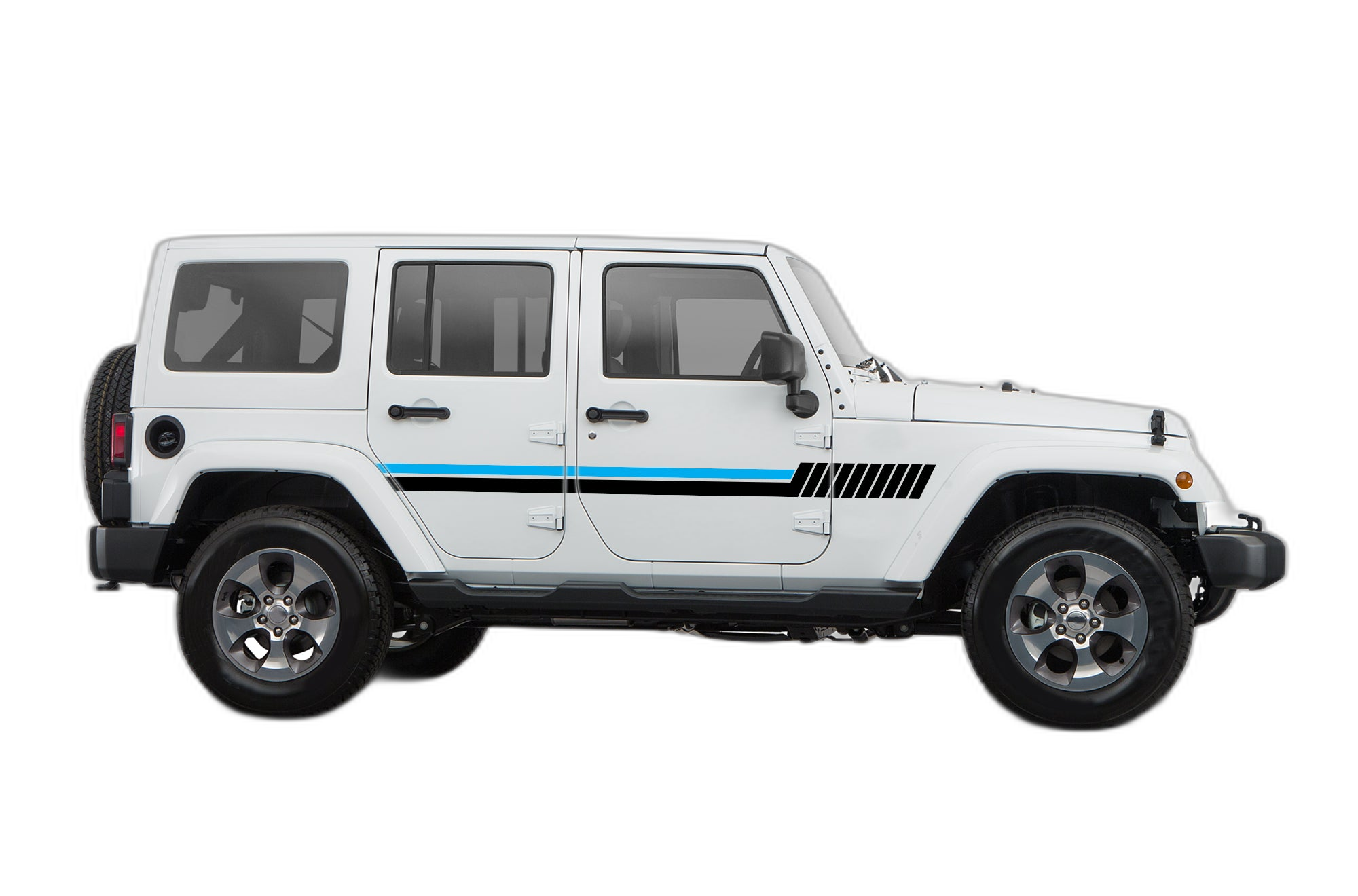 Side Hash Lines Stripes Graphics for Wrangler JK - Image 4