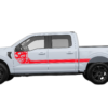 Side line nightmare stripes decals graphics compatible with Ford F150