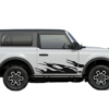 Side lower fires decals graphics compatible with Ford Bronco 2 doors
