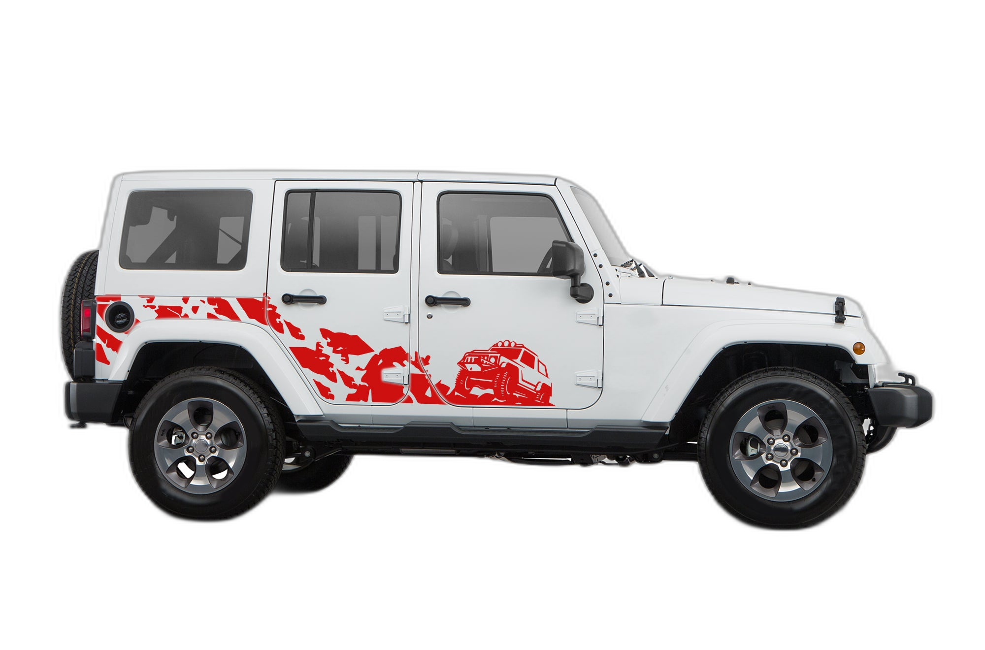 Side Off-road Climb Decals Graphics for Jeep Wrangler JK - Image 2