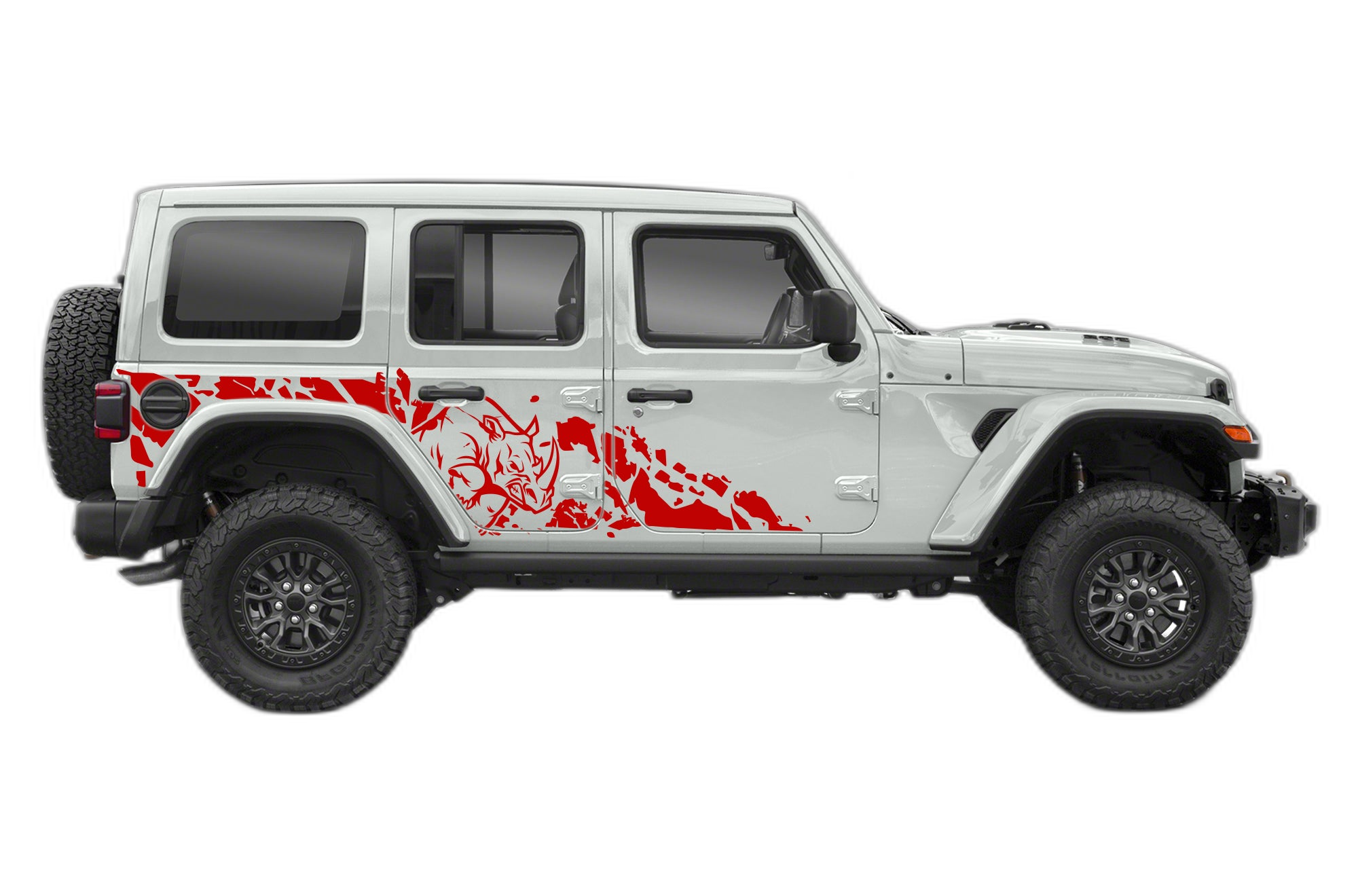 Side Rhino Splash Graphics for Jeep Wrangler JL - Image 2