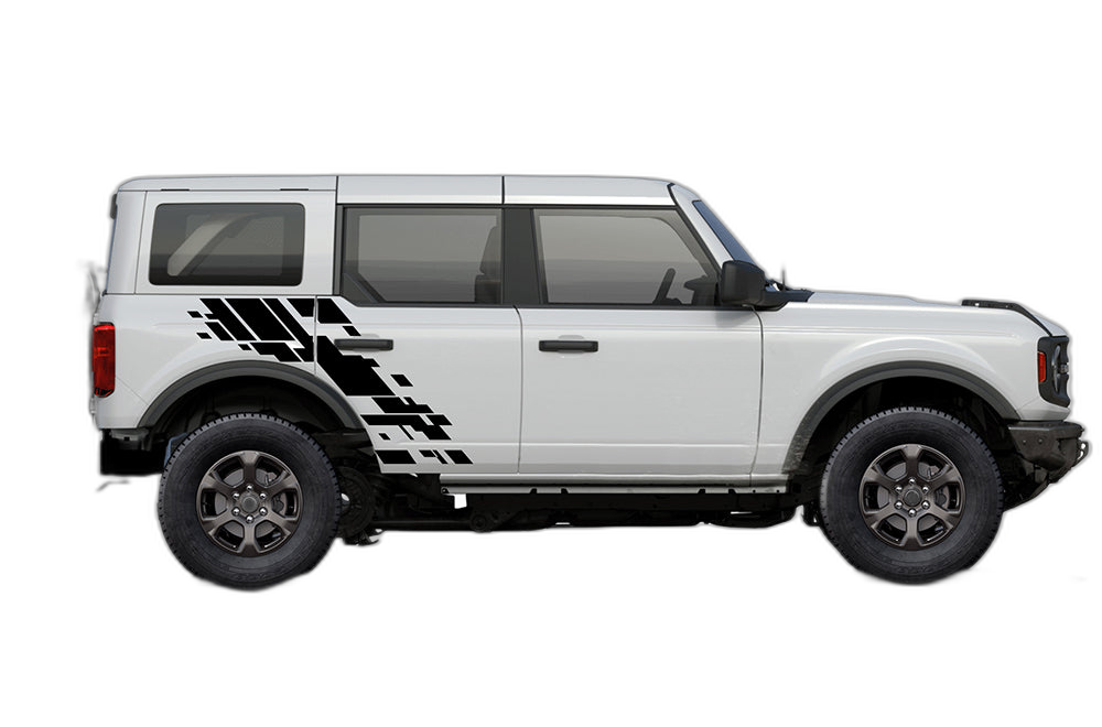 Side upgraded graphics decals compatible with Ford Bronco - Image 5